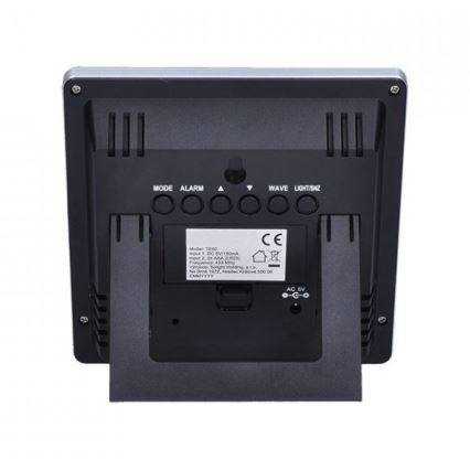Solight TE80 - Väderstation med LCD-skärm 230V svart