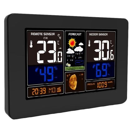 Väderstation med LCD-skärm i färg 2xAA/5V + 2xAA Wi-Fi Tuya