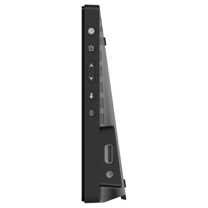 Väderstation med LCD-skärm i färg 230V/2xAA + 2xAA