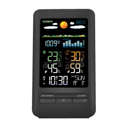 Väderstation med LCD display 2xAA svart