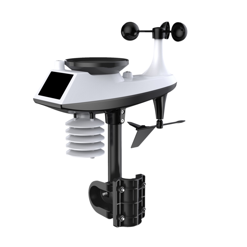 Professionell väderstation med färgglad LCD-skärm 5V/2xAA + 3xAA + 2xAA Wi-Fi Tuya