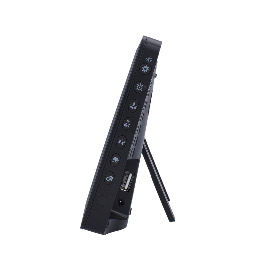 Professionell väderstation med färgglad LCD-skärm 5V/2xAA + 3xAA + 2xAA Wi-Fi Tuya