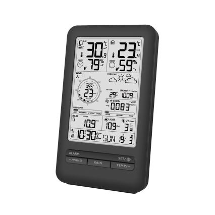Professionell väderstation med LCD-skärm 5V/2xAA + 3xAA + 2xAA Wi-Fi Tuya
