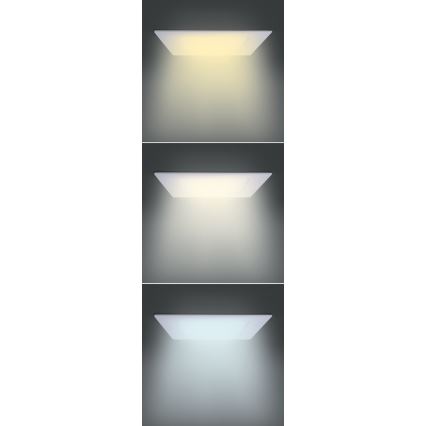 LED infälld takarmatur LED/18W/230V 3000/4000/6000K 22,5x22,5 cm vit