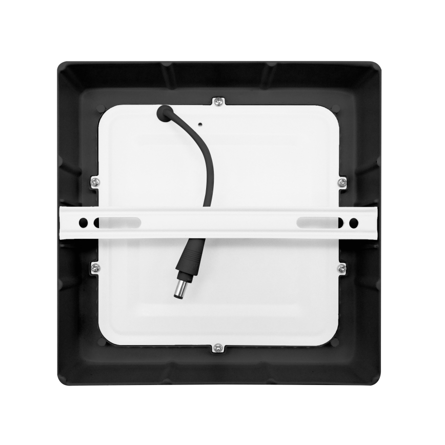 LED taklampa LED/12W/230V 3000/4000/6000K svart vinklat