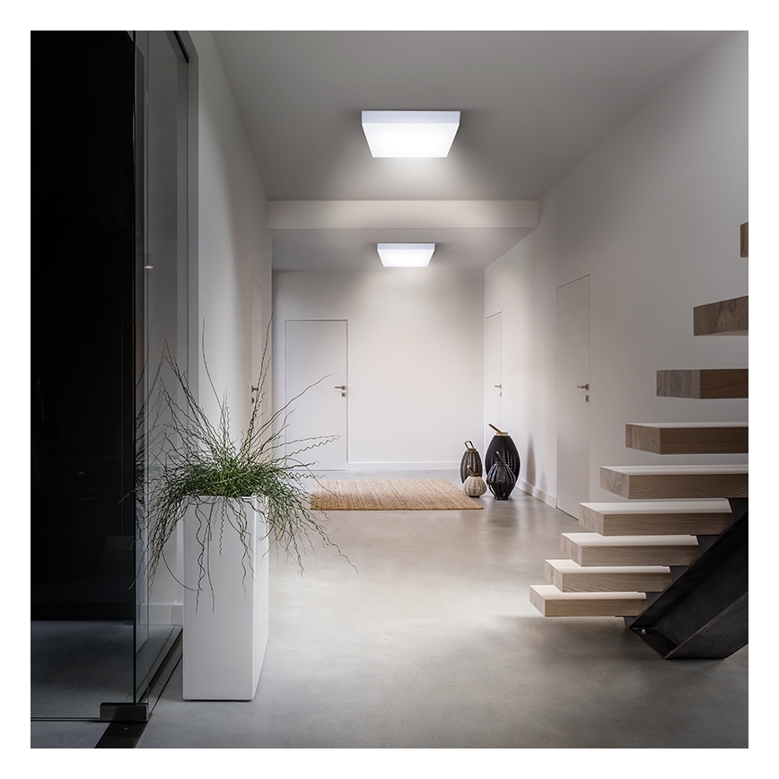 LED taklampa LED/12W/230V 3000/4000/6000K 17x17 cm vit