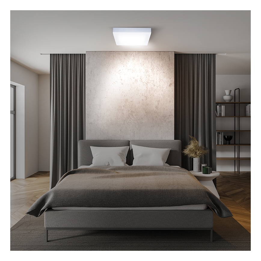 LED taklampa LED/18W/230V 3000/4000/6000K 22,5x22,5 cm vit