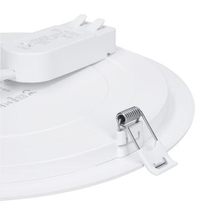 LED 2-i-1 yt-/infälld panel 12W/230V 3000/4000/6000K Ø17 cm IP54 silverfärgad