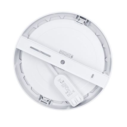 LED ytmonterad/infälld panel 2-i-1 18W/230V 3000/4000/6000K Ø 22,5 cm IP54 silver