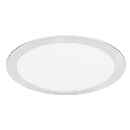 LED ytmonterad/infälld panel 2-i-1 24W/230V 3000/4000/6000K Ø 30 cm IP54 silver