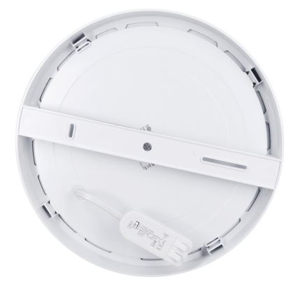 LED ytmonterad/infälld panel 2-i-1 24W/230V 3000/4000/6000K Ø 30 cm IP54 silver