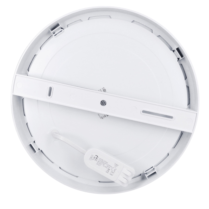 LED ytmonterad/infälld panel 2-i-1 24W/230V 3000/4000/6000K Ø 30 cm IP54 silver