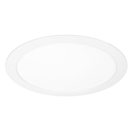 LED ytmonterad/infälld panel 2-i-1 24W/230V 3000/4000/6000K Ø 30 cm IP54 vit