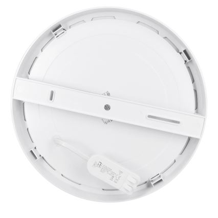 LED ytmonterad/infälld panel 2-i-1 24W/230V 3000/4000/6000K Ø 30 cm IP54 vit
