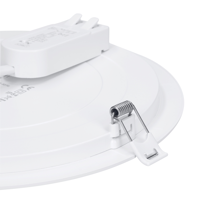 LED ytmonterad/infälld panel 2-i-1 24W/230V 3000/4000/6000K Ø 30 cm IP54 vit
