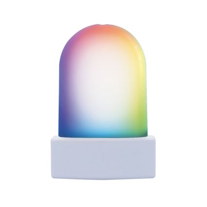 LED RGB Orienteringslampa med skymningssensor för vägguttag LED/0,5W/230V