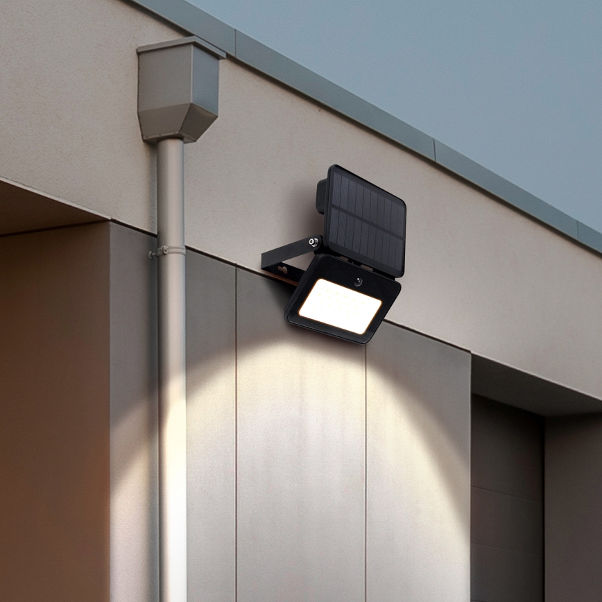 LED Dimbar solcellsstrålkastare med en rörelse- och skymningssensor LED/6W/3,7V 2200 mAh 3000/4000/6500K IP65