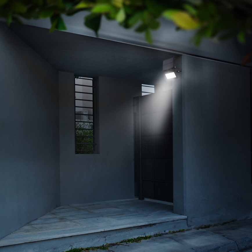 LED Dimbar solcellsstrålkastare med en rörelse- och skymningssensor LED/6W/3,7V 2200 mAh 3000/4000/6500K IP65