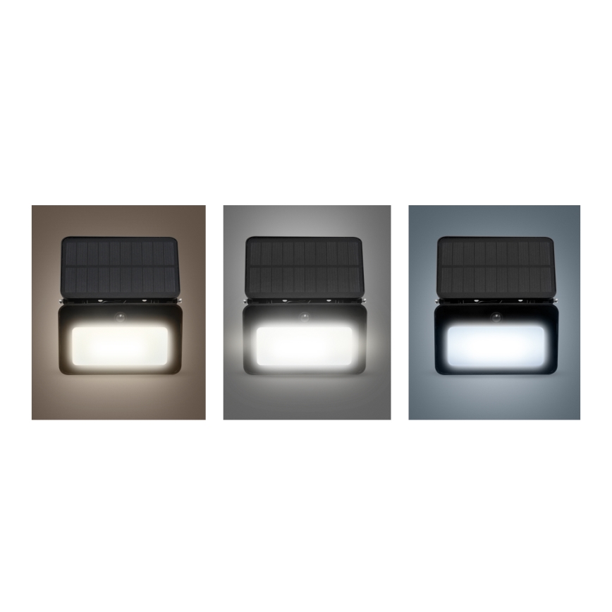 LED Dimbar solcellsstrålkastare med en rörelse- och skymningssensor LED/6W/3,7V 2200 mAh 3000/4000/6500K IP65