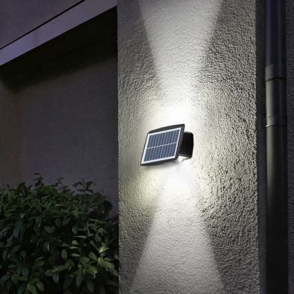 LED solcellsvägglampa LED/3,7V IP44 1200 mAh