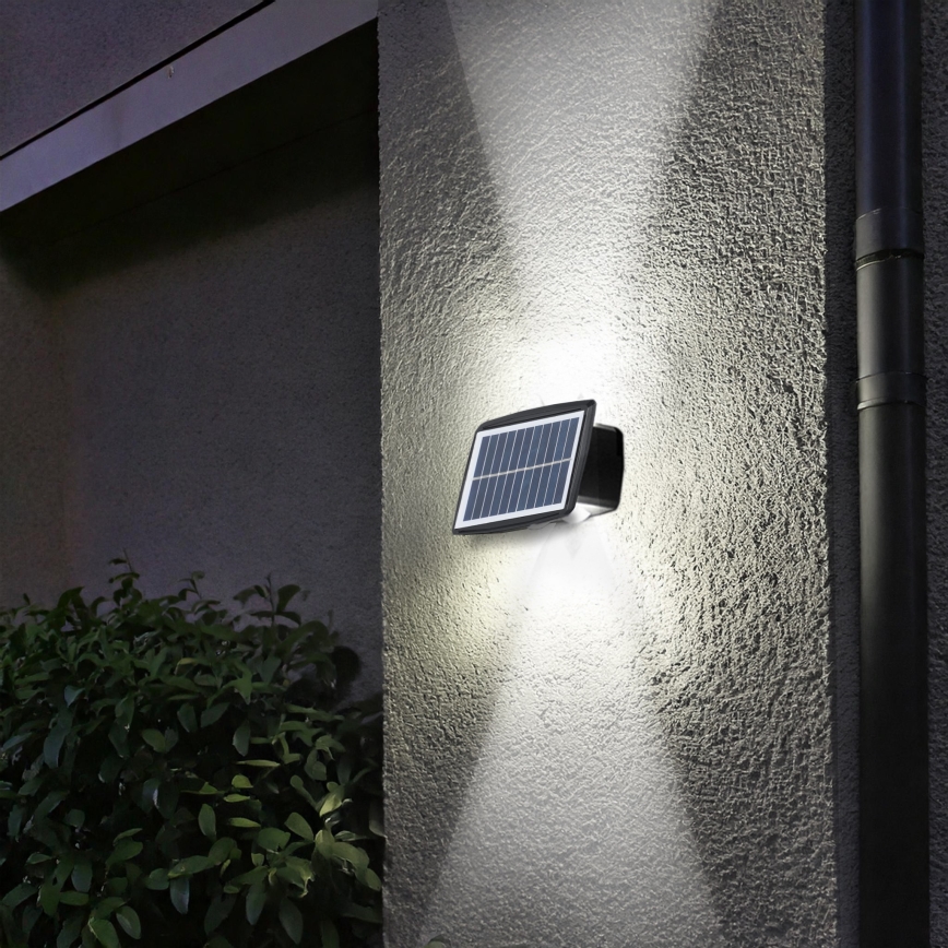 LED solcellsvägglampa LED/3,7V IP44 1200 mAh