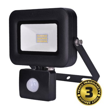 Solight WM-10WS-L - LED Strålkastare med sensor LED/10W/230V IP44
