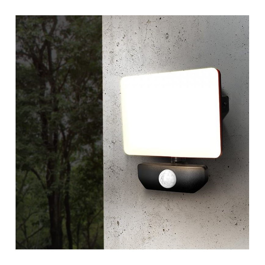 LED Utomhusstrålkastare med en sensor LED/20W/230V 4000K IP44