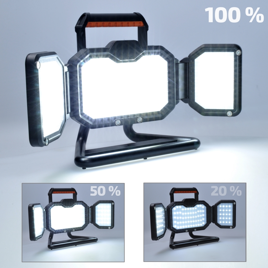 LED Ljusreglerad rechargeable strålkastare LED/30W/6600 mAh 4000K IP54