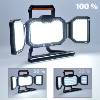 LED Ljusreglerad rechargeable strålkastare LED/50W/12000 mAh 4000K IP54