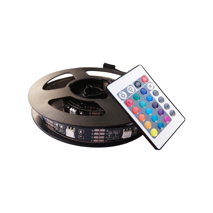 Solight WM504 - SET 2x LED RGB ljusslinga för TV med en fjärrkontroll  IP65 LED/USB 50cm