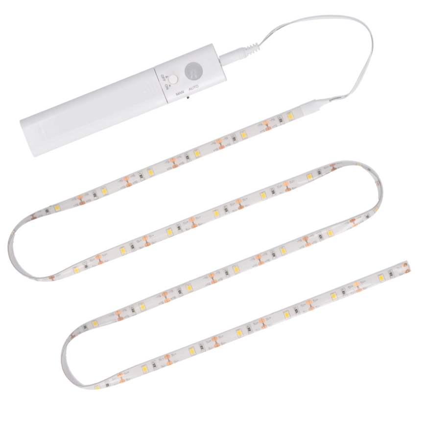 LED list med sensor 4xAAA 3000K 1m