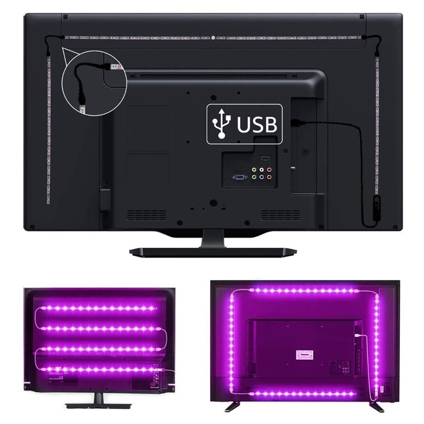 LED RGB Dimbar list för TV LED/6W/5V Wi-Fi Tuya + fjärrkontroll