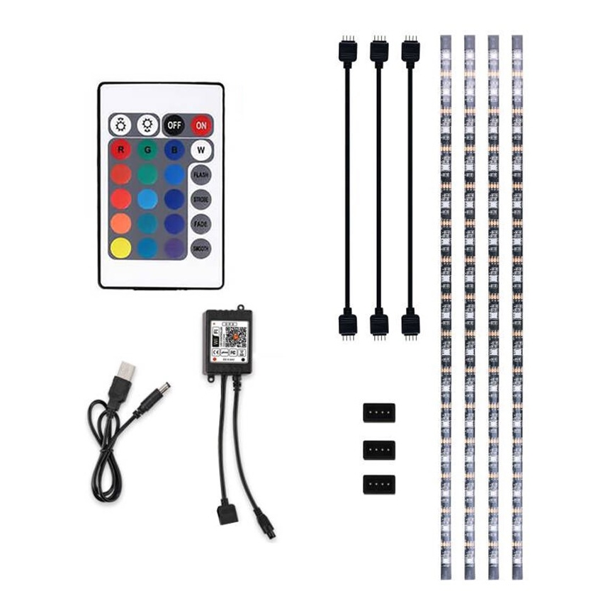 LED RGB Dimbar list för TV LED/6W/5V Wi-Fi Tuya + fjärrkontroll