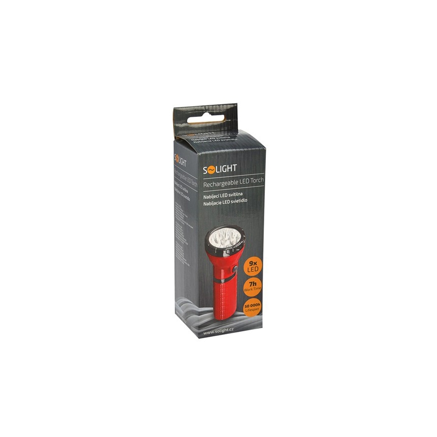 Solight WN10 - LED Uppladdningsbar  9xLED/4V