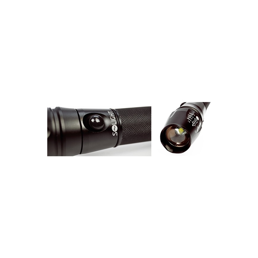 LED uppladdningsbar ficklampa Cree XML T6 LED/3,7V 2200mAh IP44