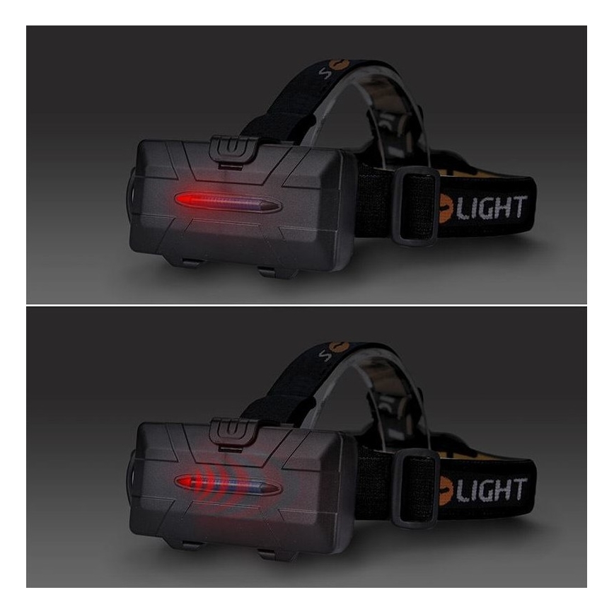LED uppladdningsbar pannlampa LED/USB 2200mAh IP44