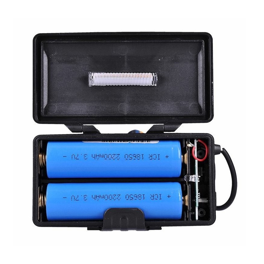 LED uppladdningsbar pannlampa LED/USB 2200mAh IP44