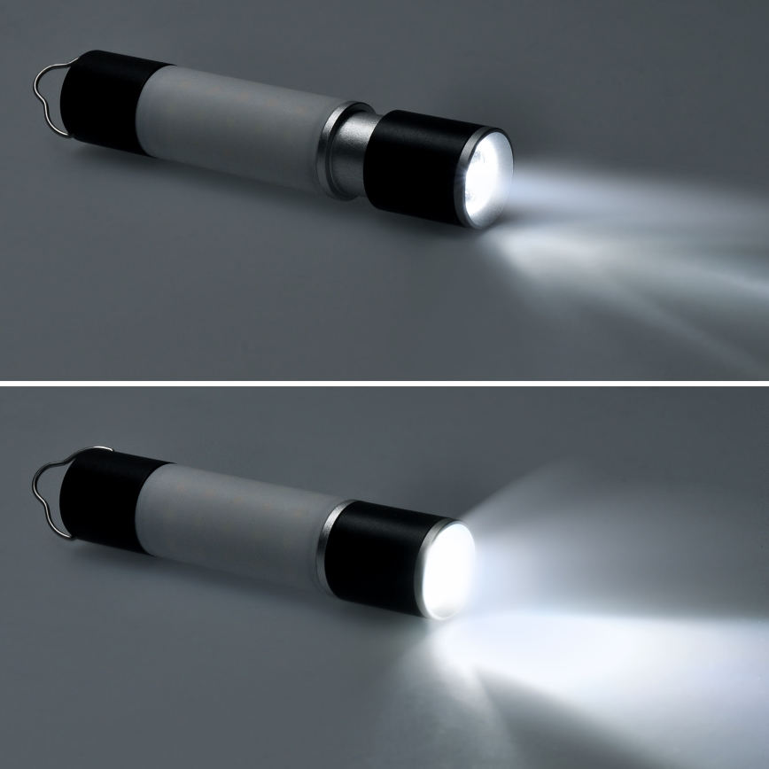 LED Uppladdningsbar camping flashlight med strömbanksfunktion LED/1500 mAh 3,7V IP44