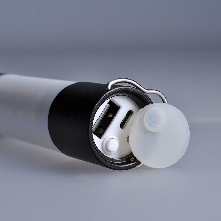 LED Uppladdningsbar camping flashlight med strömbanksfunktion LED/1500 mAh 3,7V IP44