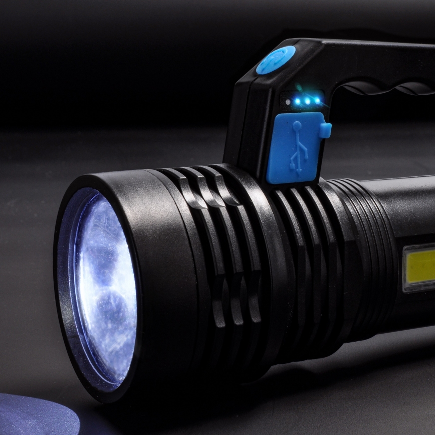 LED uppladdningsbar ficklampa LED/6W/800 mAh 3,7V IP44