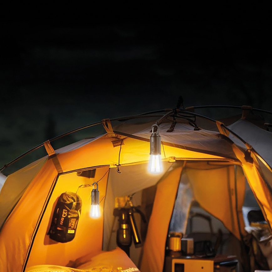 LED-campinglykta 3,7 V, 400 mAh, IP44