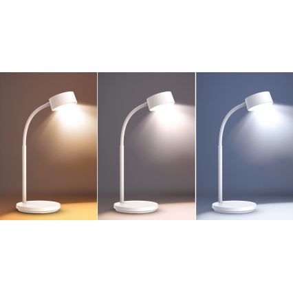 LED ljusreglerad bordslampa touch LED/4,5W/5V 3000/4000/6500K vit