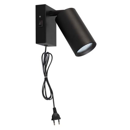 Vägglampa CELE 1xGU10/30W/230V svart