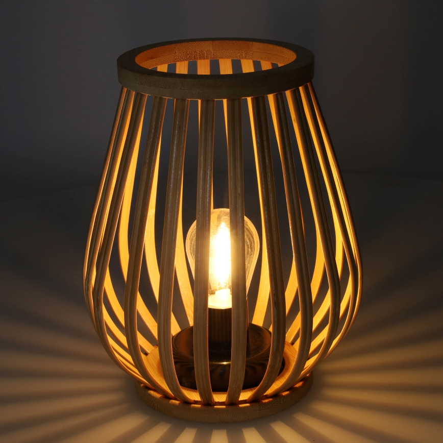 LED Dekorativ bordslampa LED/2xAA Bambu