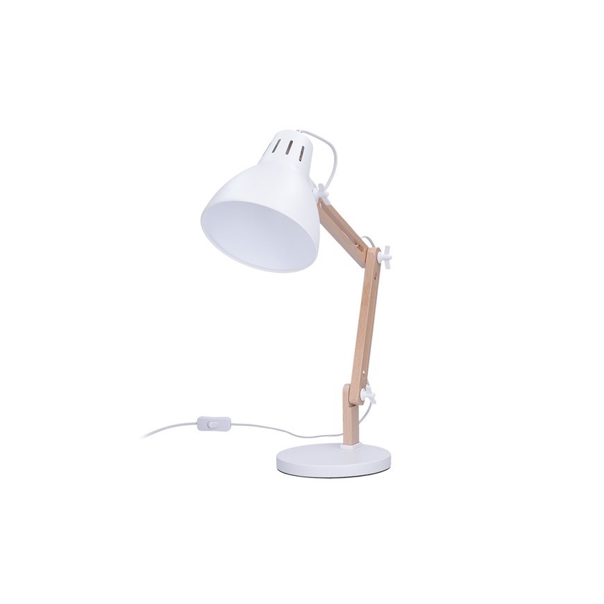 Bordslampa FALUN 1xE27/25W/230V vit/ek