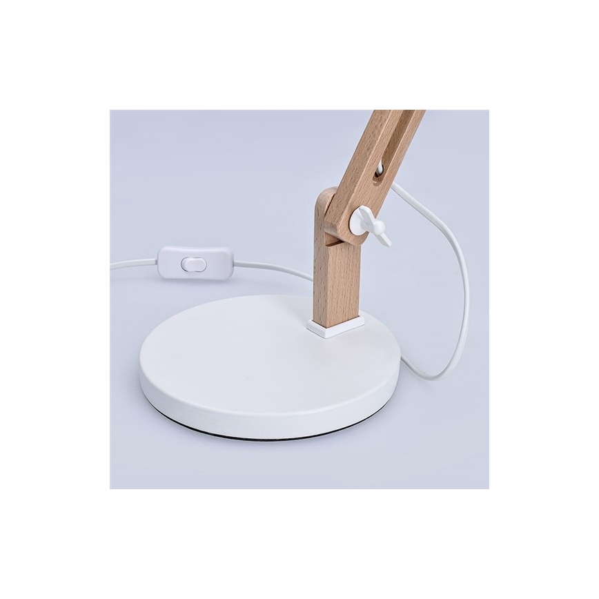 Bordslampa FALUN 1xE27/25W/230V vit/ek