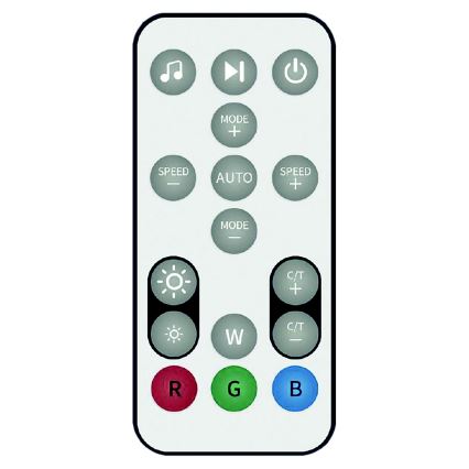 Solight WO62 - LED RGB Dimbar lampa RAINBOW LED/18W/230V Wi-Fi Tuya + fjärrkontroll