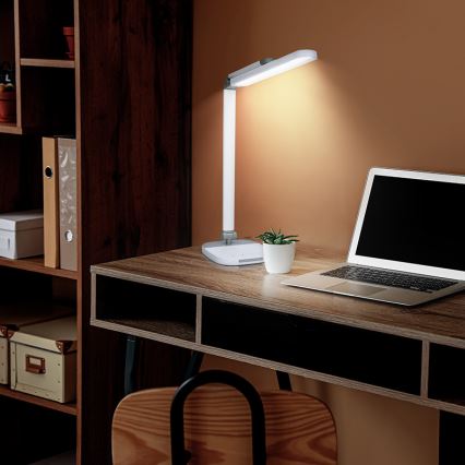 LED ljusreglerad bordslampa touch med natt belysning LED/10W/5V 3000/4000/5000K vit