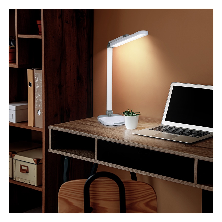 LED ljusreglerad bordslampa touch med natt belysning LED/10W/5V 3000/4000/5000K vit