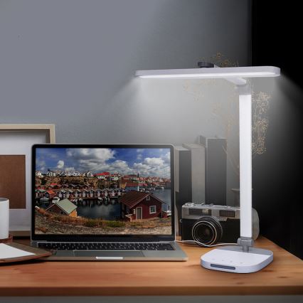 LED ljusreglerad bordslampa touch med natt belysning LED/10W/5V 3000/4000/5000K vit